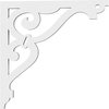 Ekena Millwork Finley Architectural Grade PVC Bracket, 5/8"W X 12"D X 12"H BKTP01X12X12FI